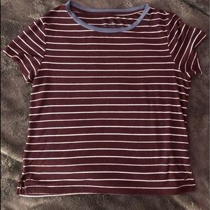 American Eagle Oufitters striped crop T-shirt